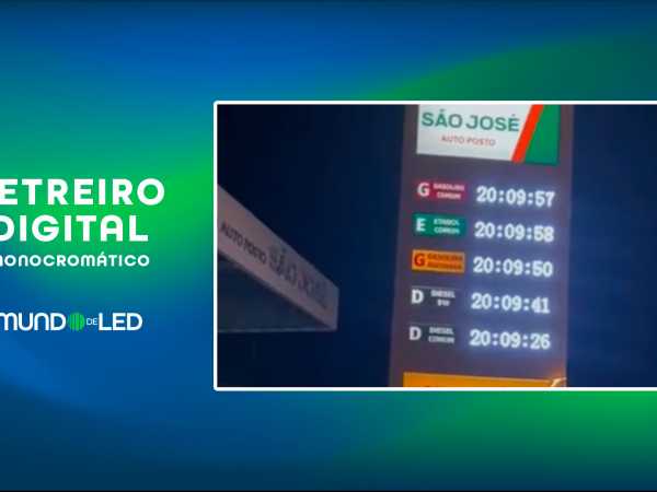 Painéis de LED Monocromáticos Totem