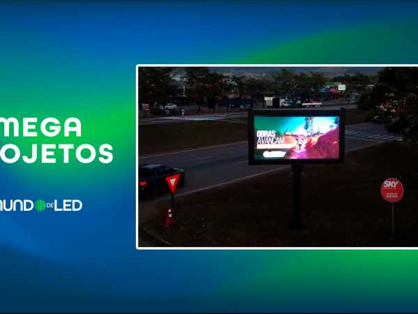 Painel de LED Posto de Combustível 96cm x 288cm