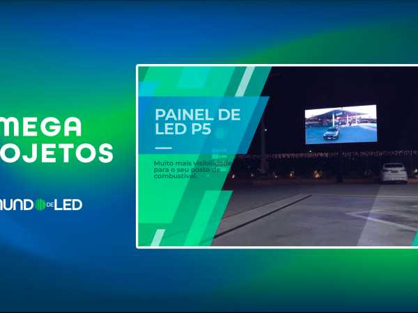 Estrutura DOOH (Digital Out of Home) com 6m x 3m