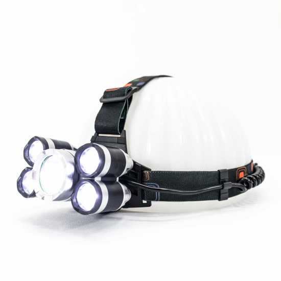 Lanterna De Cabeça Recarregável Profissional T6 Com 5 Leds Lanterna De Cabeça Recarregável Profissional T6 Com 5 Leds