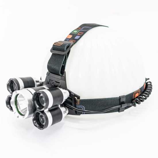 Lanterna De Cabeça Recarregável Profissional T6 Com 5 Leds Lanterna De Cabeça Recarregável Profissional T6 Com 5 Leds