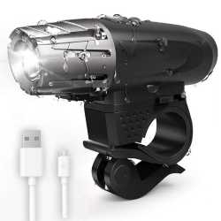Lanterna de LED para Bike Recarregável com Cabo USB 