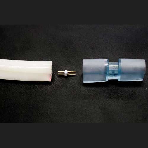 Conector Pino Para Mangueira De Led Neon Flex Conector Pino Para Mangueira De Led Neon Flex
