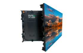 Gabinete de Alumínio 128cm x 96cm Full Color Com Resolução P8 - Outdoor - Conexão com Nuvem, WI-FI e RJ45