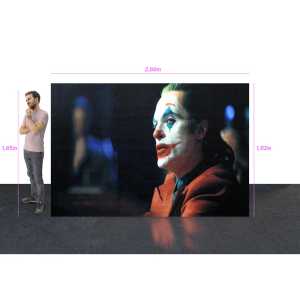 Painel De Led P5 2,88m x 1,92m E Vídeo Processadora Full Color Uso Interno P5