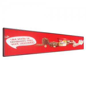 Painel de Led P5 Full Color 295cm x 55cm Para Publicidade com Vídeos - Uso Interno