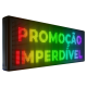 Painel De LED RGB, Letreiro Digital 103cm x 39cm Colorido USB P10 Painel De LED RGB, Letreiro Digital 103cm x 39cm Colorido USB P10