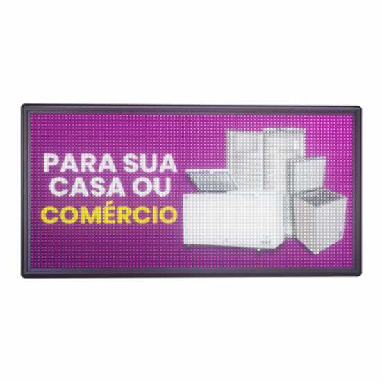 Letreiro De LED 103cm x 55cm Painel de LED RGB Colorido Letreiro De LED 103cm x 55cm Painel de LED RGB Colorido