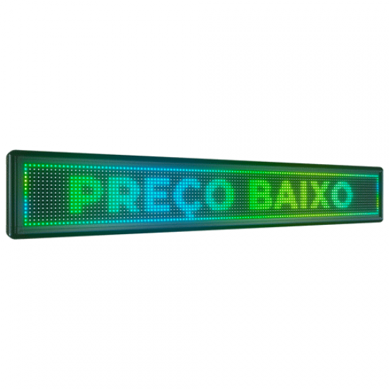 Painel de Led 135cm x 23cm P10 Colorido RGB Painel de Led 135cm x 23cm P10 Colorido RGB