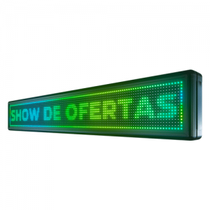 Painel de Led 135cm x 23cm P10 Colorido RGB - Uso Interno