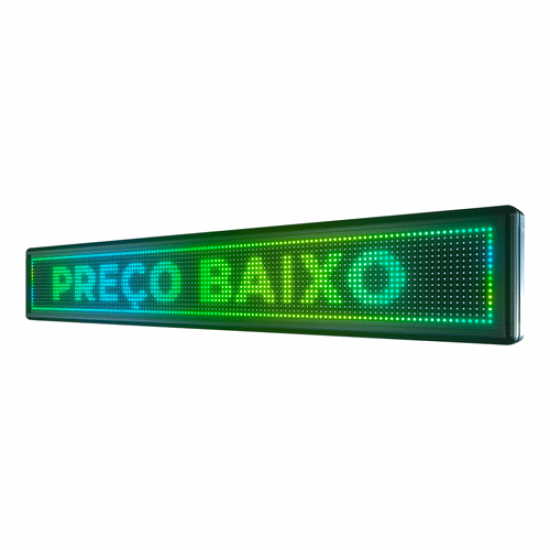 Painel de Led 135cm x 23cm P10 Colorido RGB Painel de Led 135cm x 23cm P10 Colorido RGB