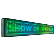 Painel de Led 135cm x 23cm P10 Colorido RGB - Uso Interno