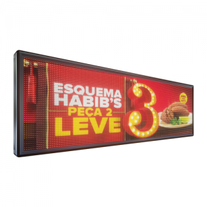 Letreiro De LED 167cm x 55cm Painel de LED RGB Colorido