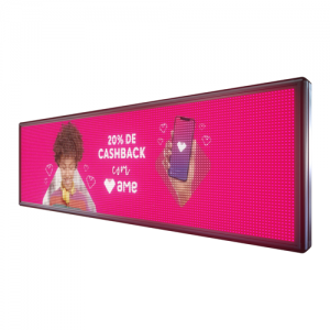 Letreiro De LED 167cm x 55cm Painel de LED RGB Colorido
