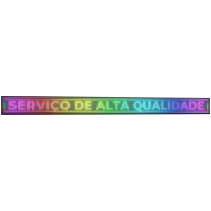 Painel De LED RGB, Letreiro Digital 2,64m x 23cm Colorido 