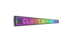 Painel De LED RGB, Letreiro Digital 295cm x 23cm Colorido 