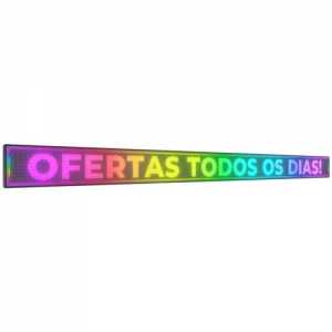 Painel De LED RGB, Letreiro Digital 519cm x 39cm Colorido
