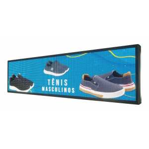 Painel De LED RGB, Letreiro Digital luminoso 199cm x 55cm Colorido