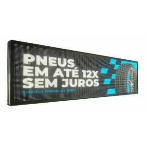 Painel De LED RGB, Letreiro Digital luminoso 199cm x 55cm Colorido