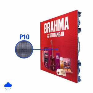 Painel Gabinete de LED P10 96cm x 96cm Full Color Outdoor P10 SMD Receiver
