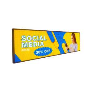 Painel de LED P5 199cm x 55cm Full Color Publicitário - Uso Externo