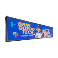 Painel De Led P5 De 167cm X 39cm Full Color Suporta Vídeos RGB com 20.480 LEDs - Uso Externo
