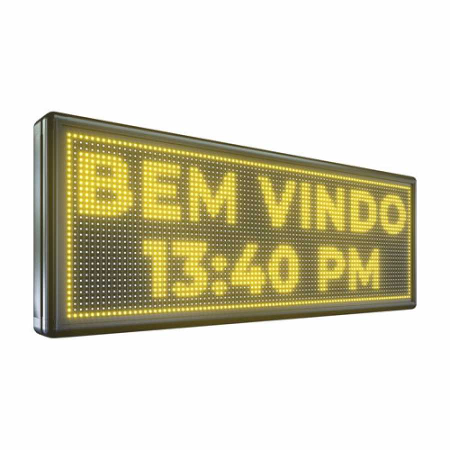 Painel De LED, Letreiro Digital 103cm x 39cm Alto Brilho Painel De LED, Letreiro Digital 103cm x 39cm Alto Brilho