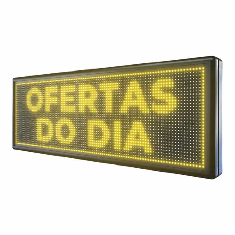 Painel De LED, Letreiro Digital 103cm x 39cm Alto Brilho Painel De LED, Letreiro Digital 103cm x 39cm Alto Brilho