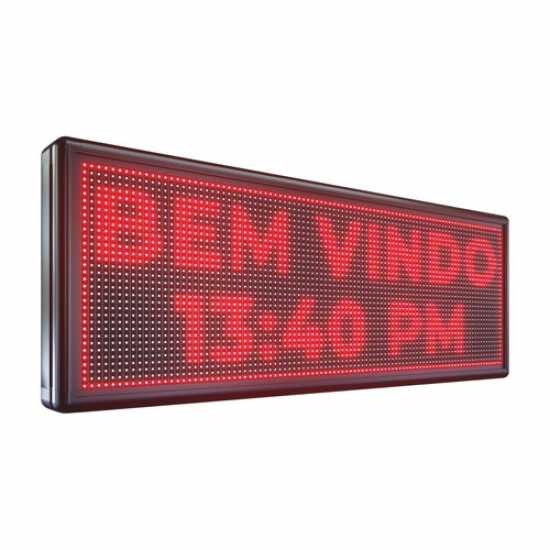 Painel De LED, Letreiro Digital 103cm x 39cm Alto Brilho USB Painel De LED, Letreiro Digital 103cm x 39cm Alto Brilho USB