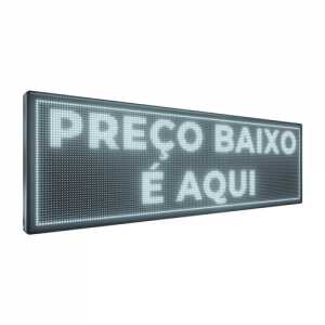 Painel De LED, Letreiro Digital 167cm x 55cm Alto Brilho
