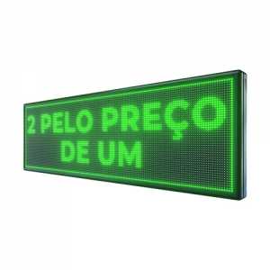 Painel De LED, Letreiro Digital 167cm x 55cm Alto Brilho