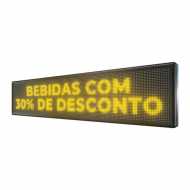 Painel De LED, Letreiro Digital 167cm x 39cm Alto Brilho