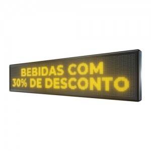 Painel De LED, Letreiro Digital 167cm x 39cm Alto Brilho