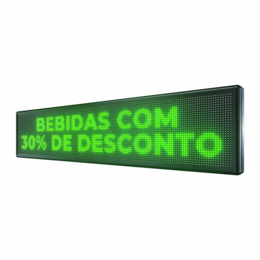 Painel De LED, Letreiro Digital 167cm x 39cm Alto Brilho Painel De LED, Letreiro Digital 167cm x 39cm Alto Brilho