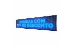 Painel De LED Dupla Face, Letreiro Digital 167cm x 39cm Alto Brilho