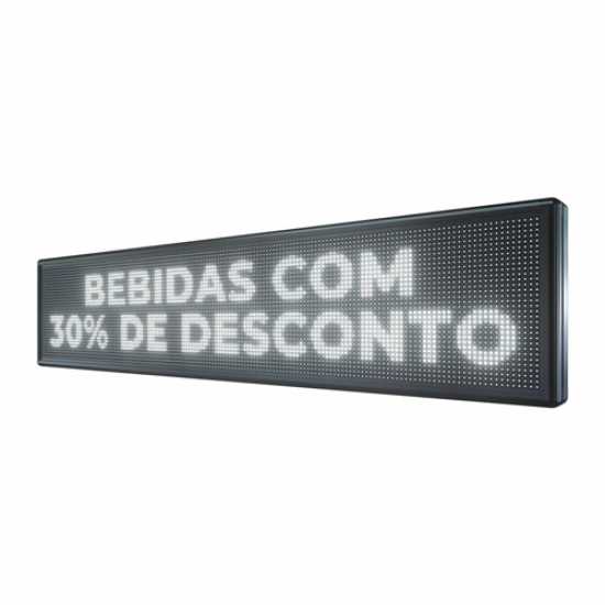 Painel De LED, Letreiro Digital 167cm x 39cm Alto Brilho
