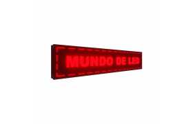 Painel De LED Dupla Face Letreiro Luminoso 199cm x 39cm Alto Brilho