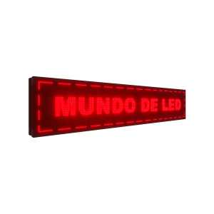 Painel De LED Dupla Face Letreiro Luminoso 199cm x 39cm Alto Brilho