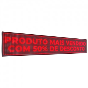 Painel De LED, Letreiro Digital 295cm x 55cm Alto Brilho