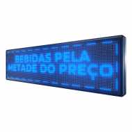 Painel De LED, Letreiro Digital luminoso 135cm x 39cm Alto Brilho