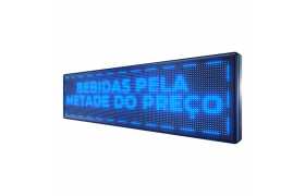 Painel De LED, Letreiro Digital luminoso 135cm x 39cm Alto Brilho