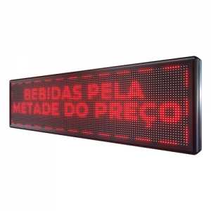 Painel De LED, Letreiro Digital 135cm x 55cm Alto Brilho