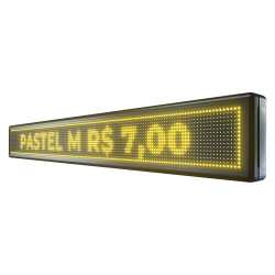 Painel De LED, Letreiro Digital 167cm x 23cm Alto Brilho