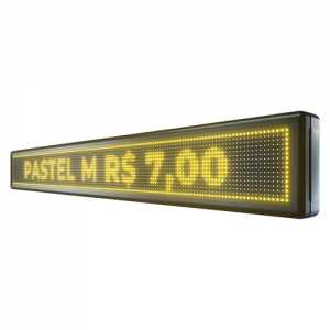 Painel De LED, Letreiro Digital 167cm x 23cm Alto Brilho