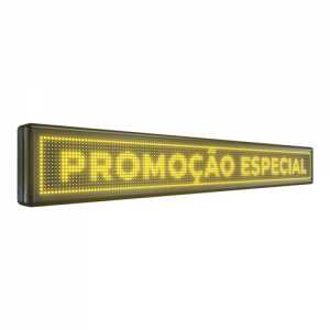 Painel De LED, Letreiro Digital 167cm x 23cm Alto Brilho