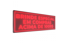 Painel De LED, Letreiro Digital luminoso 199cm x 71cm Alto Brilho