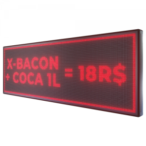 Painel De LED, Letreiro Digital luminoso 199cm x 71cm Alto Brilho