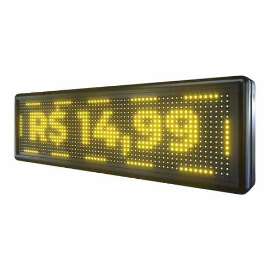 Painel De LED, Letreiro Digital 68cm x 20cm Alto Brilho USB Painel De LED, Letreiro Digital 68cm x 20cm Alto Brilho USB