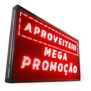 Painel De LED, Letreiro Digital 135cm x 71cm Alto Brilho