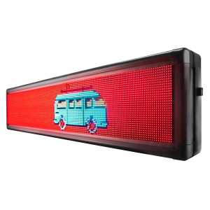 Painel De Led Letreiro P5 100cm X 20cm Colorido Rgb Smd - Uso Externo